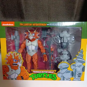 네카 터틀즈 트리케라톤 인팬트리맨 로드킬 neca