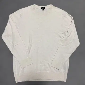 [ 새상품급 ] UNIQLO 유니클로 크림색 베이지 캐시미어 니트 XL