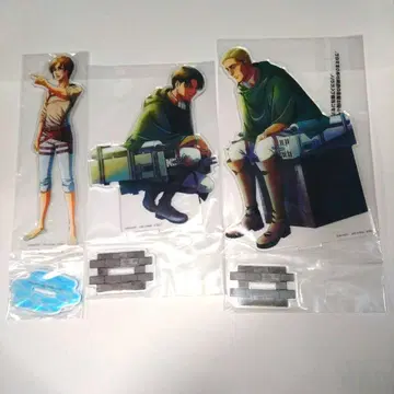 진격의 거인 제일복권 수의 거인은 내가 쓰러뜨린다 빅 아크릴 스탠드 3종