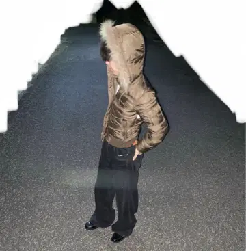 퍼 달린 다운 자켓 Y2K 그런지 시크 스타일 펑크 00s 갸루