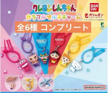 짱구는 못말려(크레용 신짱) 컬러풀 멀티 참 전 6종 가챠가챠 액션 가면