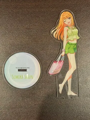 학마스 시운 세이카 극락탕 콜라보 아크릴 스탠드 락카 키링