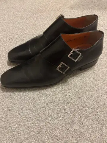 [ Santoni ] 블랙 더블 몽크 신발