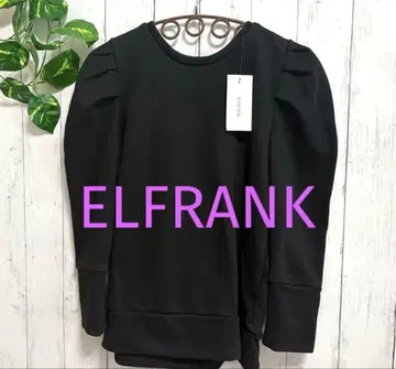 새상품 택 포함 ELFRANK 파워 숄더 풀오버 블랙