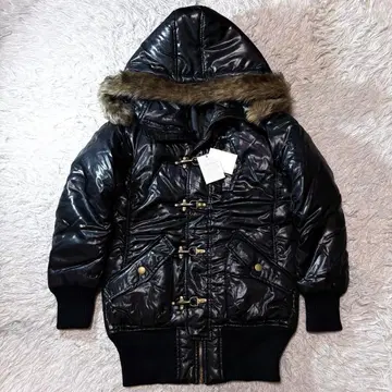 [ 미사용급 ] 헤이세이 갸루 패딩 자켓 파이어맨 롱 기장 후드 퍼