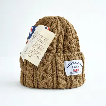 새상품 HIGHLAND 2000 영국제 울 니트 모자 남녀 공용