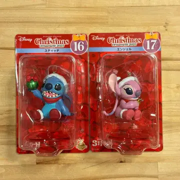 Disney 해피 복권 크리스마스 오너먼트 (스티치 & 엔젤)