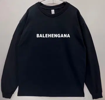 남녀 공용 BALEHENGANA 발레헨가나 롱 T 긴팔 티셔츠/블랙