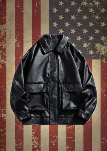 블랙 가죽 자켓 아메카지 펑크 v계 y2k 갸루 헤이세이 00s