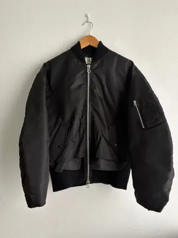 YOKE Connected Rib Knit Flight Jacket