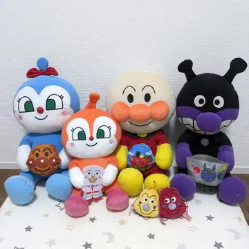 호빵맨 세균맨 짤랑이 자몽이 곰팡이맨 5체 세트