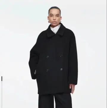 COS 오버 사이즈 더블 브레스트 울 피코트