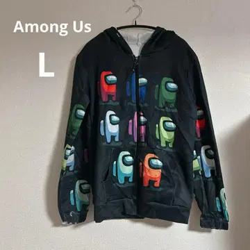 레어 Among Us [ L ] 어몽어스 후드티 남녀 공용 컬러풀 후드티