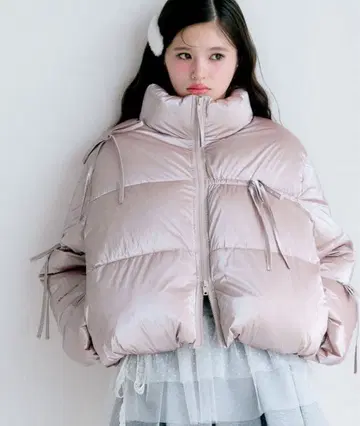 OLIVE des OLIVE 리본 에코 다운 블루종