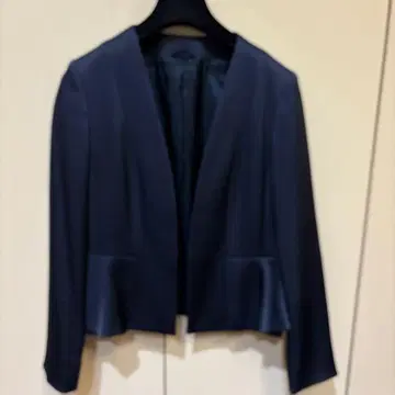 ANAYI 네이비 노카라 자켓