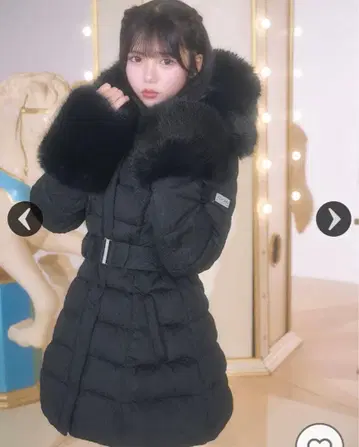 미셸 마카롱 케이블 무늬 벨트 다운 코트 XS 사이즈