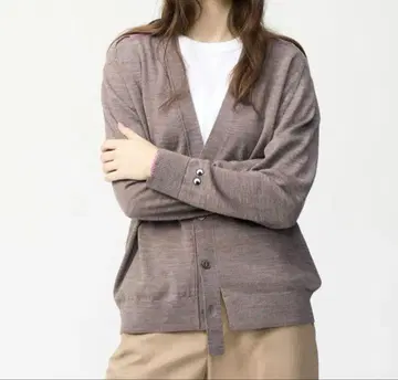 유니클로 x ANYA HINDMARCH 메리노 오버 사이즈 가디건 M