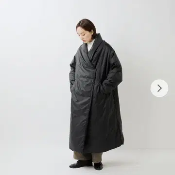 [컨디션 최상] mizuiroind 롱 드레이프 라이트 다운 코트