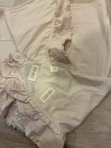 PINK HOUSE 프릴 장식 스톨 핑크