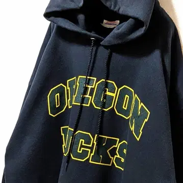 헤인즈 오리건 닥스 로고 후드 맨투맨 블랙 XL 구제 의류