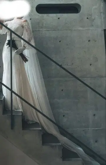 웨딩 베일 롱 튤