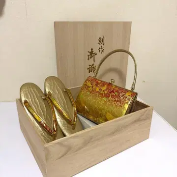 후리소데 기모노 조리와 백 2세트