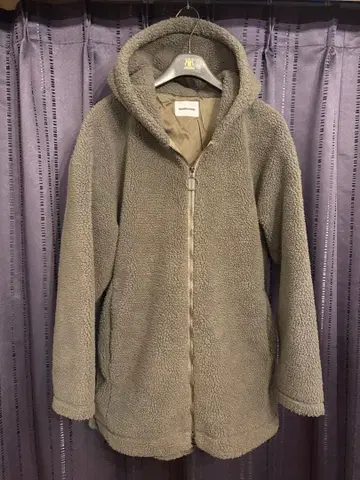 MONKY TIME 몽키타임 보아 자켓 코트 후드티 M