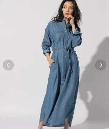 BAYFLOW 데님 셔츠 원피스