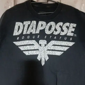 DTAPOSSE 로그 스테이터스 T셔츠 L 사이즈 블랙