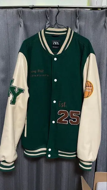 ZARA 농구 바시티 자켓 1989년