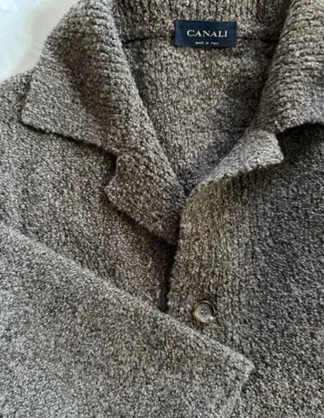 CANALI 자켓풍 옷깃 달린 가디건 이탈리아제