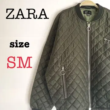 ZARA 자라 [ S.M ] 여성용 퀼팅 자켓 카키 계열 캐주얼