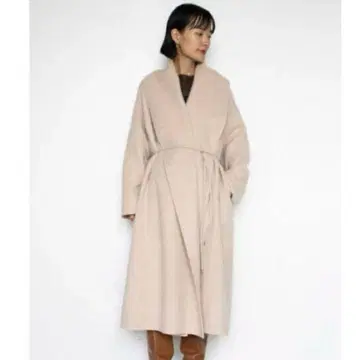 새상품급 스터링 루어 숄 리버 코트 벨트 아이보리