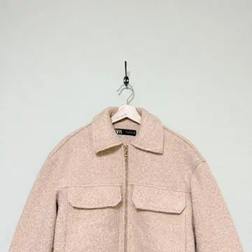 ZARA 자라 아우터 자켓 숏 기장 사이즈 S M 베이지