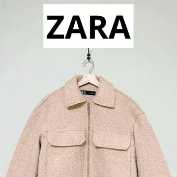ZARA 자라 아우터 자켓 숏 기장 사이즈 S M 베이지