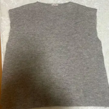 Mao made 그레이 니트 베스트 프리 사이즈