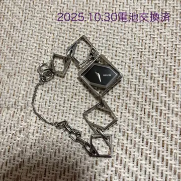 [ 작동품 ] NIXON 닉슨 손목시계 배터리 교환 완료 스퀘어 실버