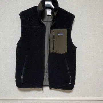 patagonia 남성용 베스트 S 블랙/카키