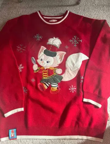 택 포함 새상품 홍콩 디즈니 리나벨 크리스마스 스웨터 M 니트