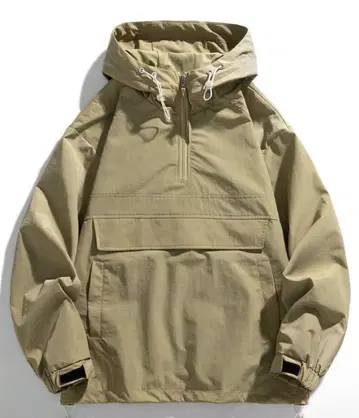 아노락 마운틴 하프 지퍼 후드티 L 사이즈 카키