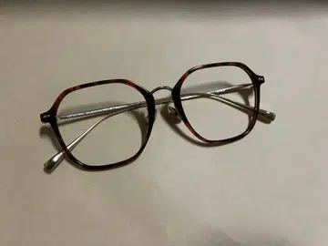 JINS 안경 Combination Titanium 브라운