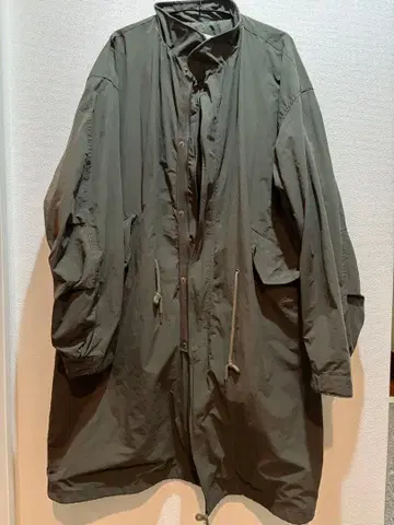 낫토 올리브 모즈 코트 롱 기장