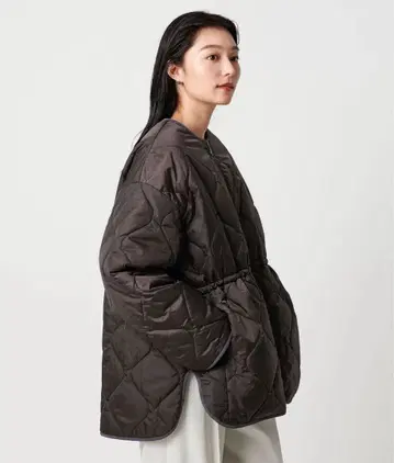 [ 미사용 새상품 ] MARW 말 리버서블 퀼팅 자켓 브라운