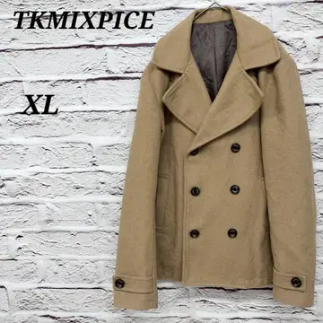 TKMIXPICE [ XL ] 피 코트 울 코트 브라운