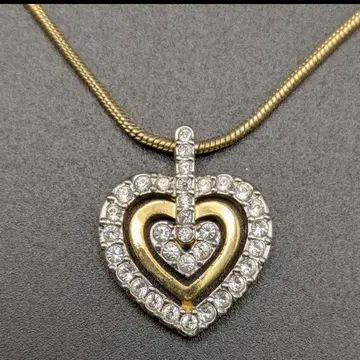 SWAROVSKI 목걸이 하트형 펜던트 스와로브스키