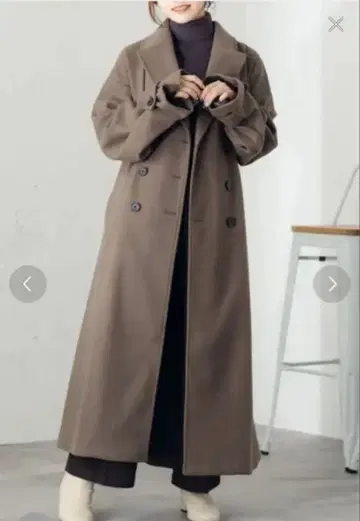 fupel 더블 체스터 코트