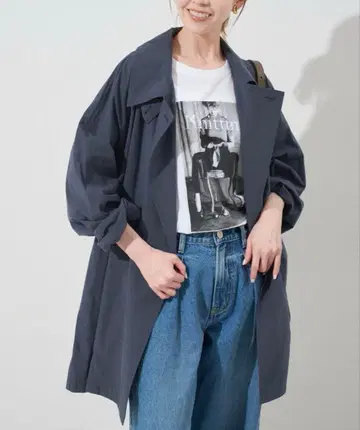 이번 시즌 신상 미사용 새상품 코튼 뉴앙스 트렌치코트