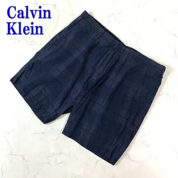 캘빈클라인 하프 팬츠 네이비 코튼 100% 34 C3708