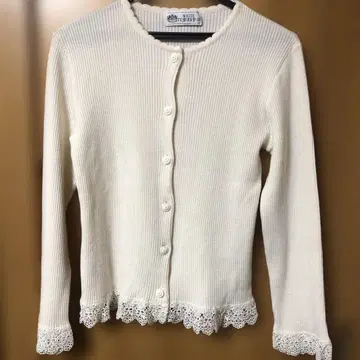 WHITE STANDARD 리브 가디건