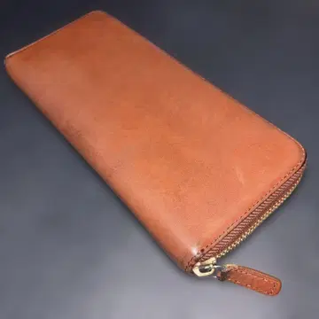 키프리스 허니셀 브라운 갈색 가죽 장지갑